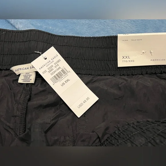 NWT XXL American Eagle Black Windbreaker Hi-Rise Joggers - Picture 4 of 5